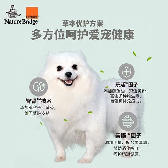 比瑞吉无谷草本全价成年期犬粮（肾脏） 添加菟丝子