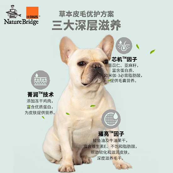 比瑞吉无谷草本全价小型犬粮（皮毛优护全期） 添加深海鱼油